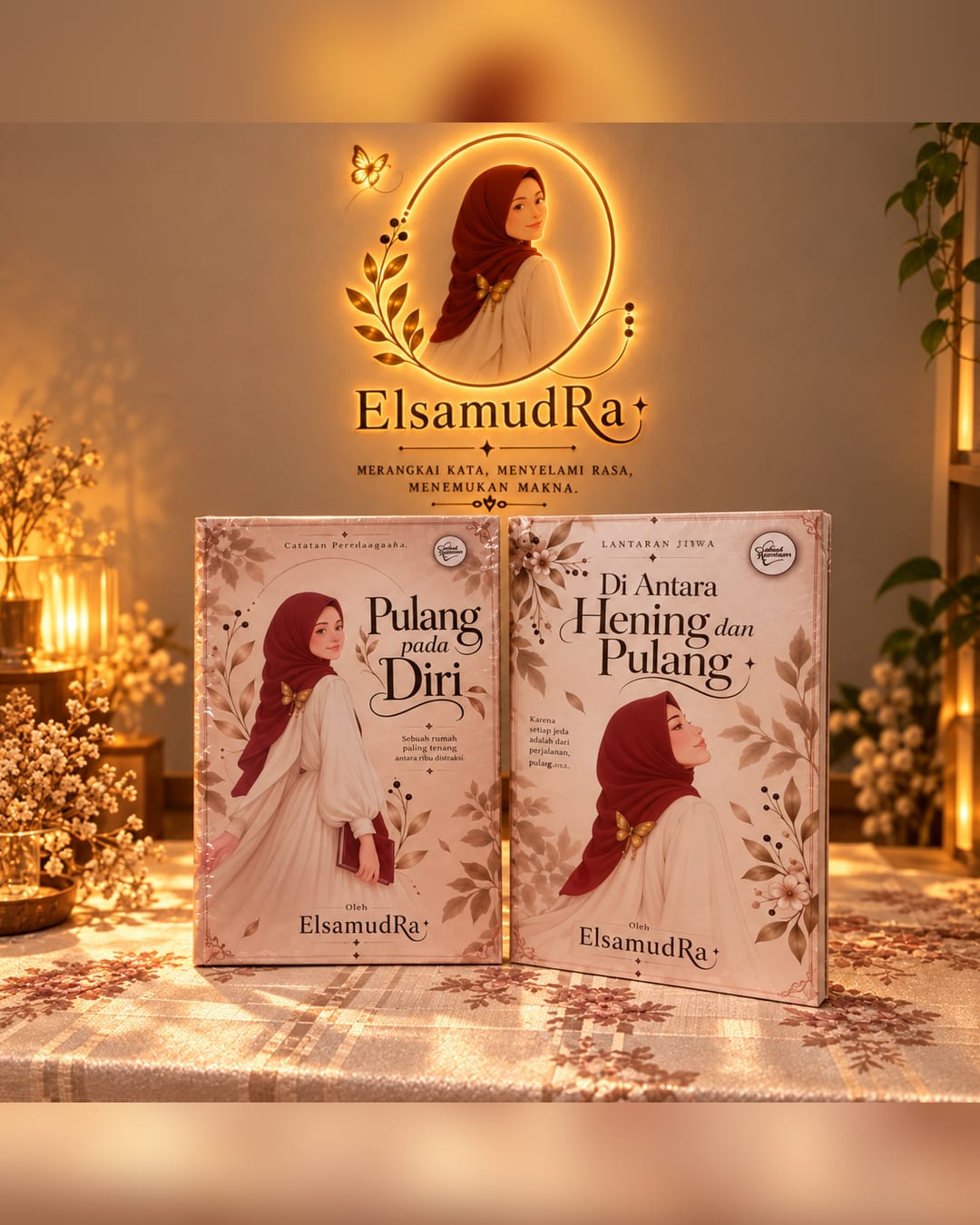 Buku Pulang pada Diri dan Di Antara Hening dan Pulang karya ElsamudRa